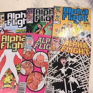 Bundle of 6 comic books Alpha flight